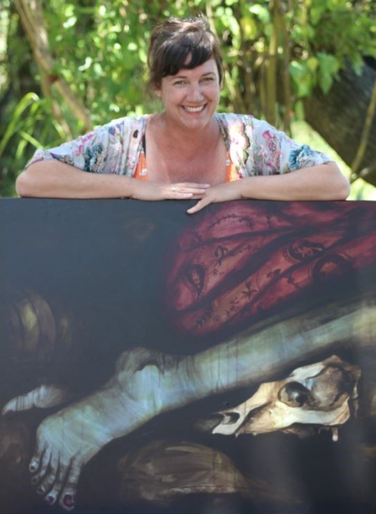 Megan Hockly plays with light and dark in her art.